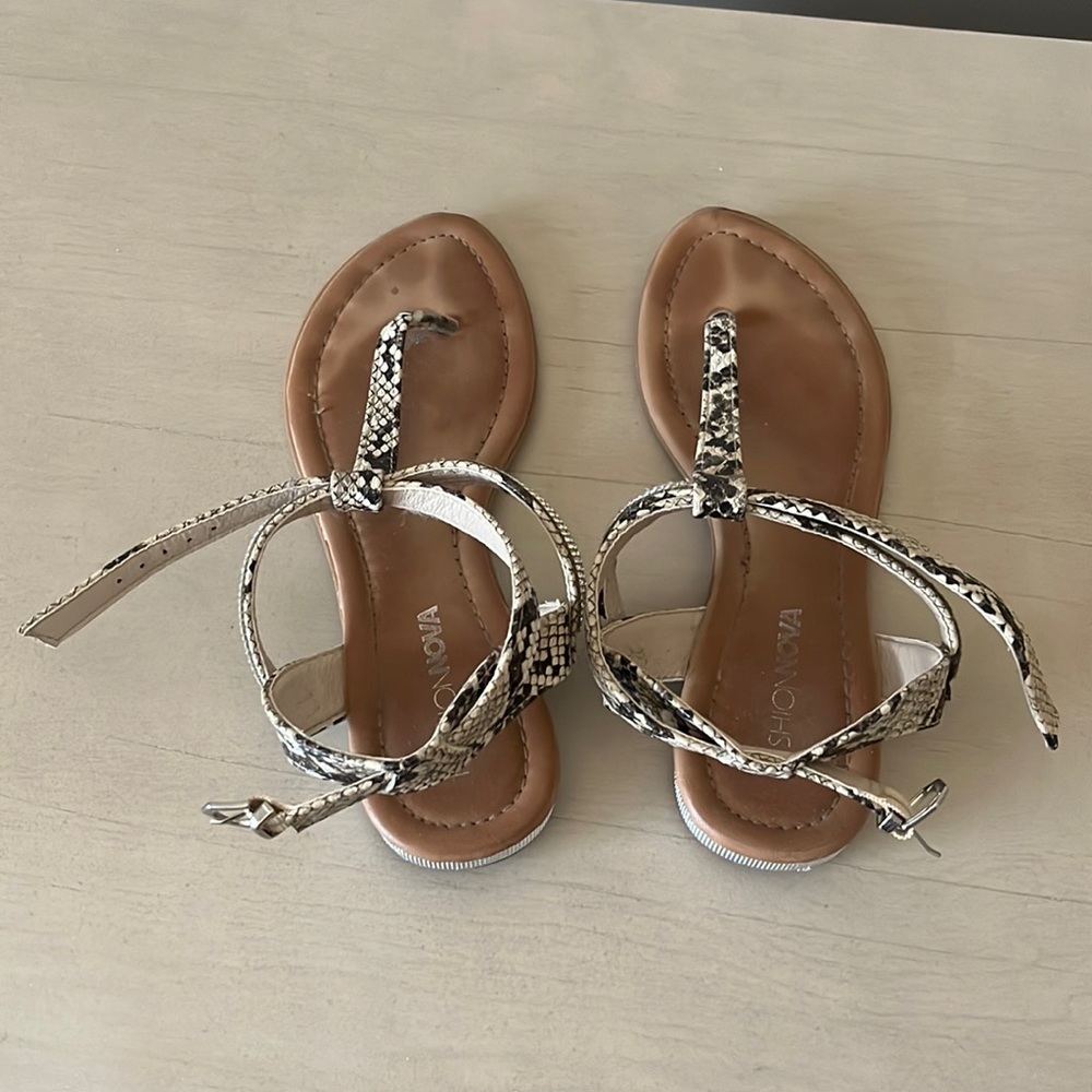 Snake Skin Sandals